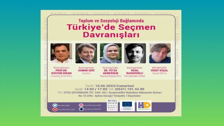 Diyarbakır’da İBV tarafından 'Türkiye'de Seçmen Davranışları' paneli düzenlenecek 