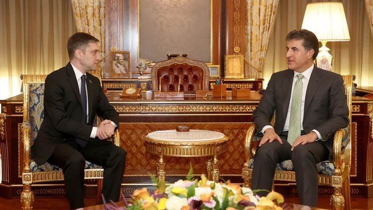Neçirvan Barzani, Azerbaycan'ın Bağdat Büyükelçisini kabul etti