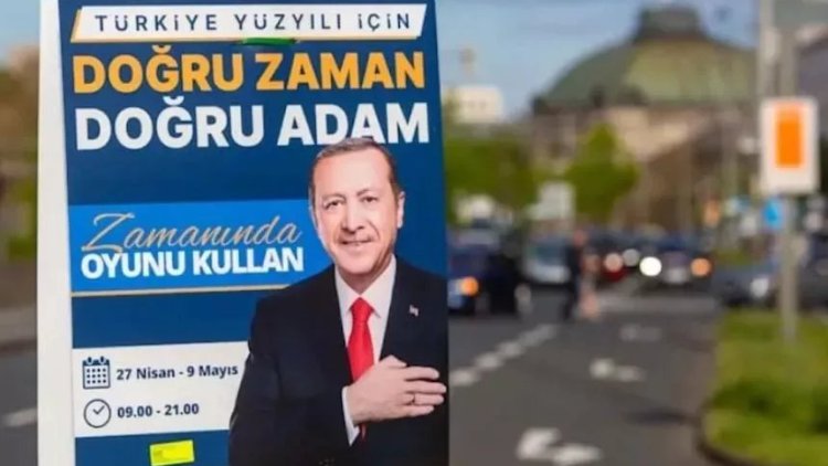 Almanya'da Erdoğan afişleri nedeniyle yasa değişikliğine gidiliyor