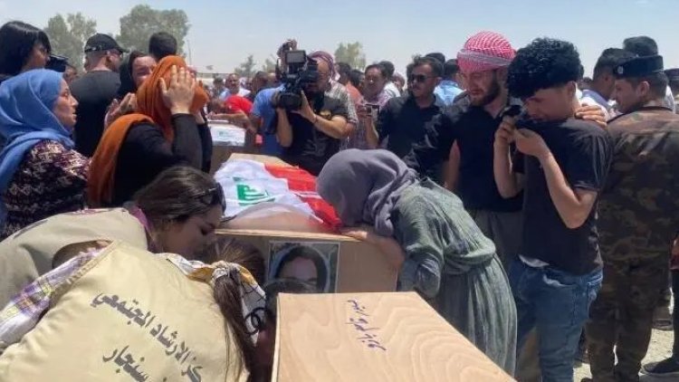 Şengal’de IŞİD’in katlettiği 39 cenaze ailelerine teslim edildi