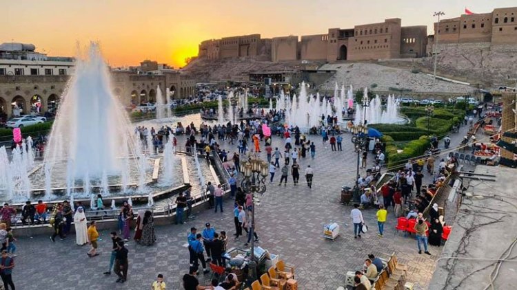 Başkent Erbil'e turist akını: Son 5 ayda 500 bin turist ziyaret etti