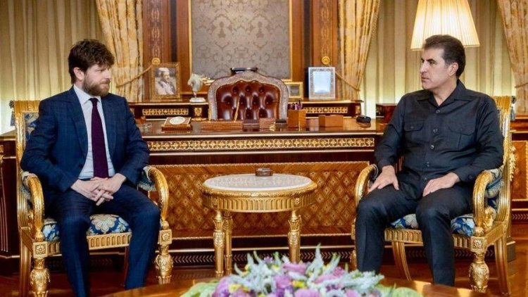Neçirvan Barzani, Fransa'nın Başkonsolosu Olivier Dicottini'yi kabul etti