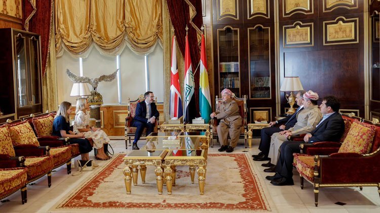 İngiliz büyükelçiden Başkan Mesud Barzani’ye veda ziyareti
