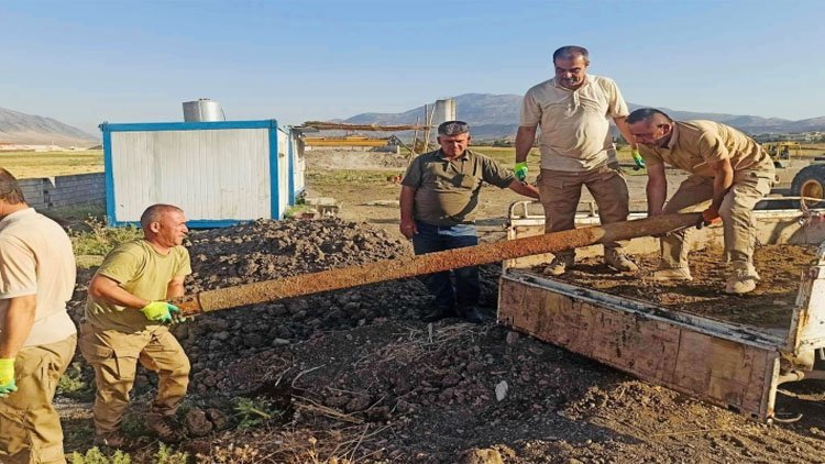 Soran'da bir konut projesi alanında 174 patlayıcı bulundu