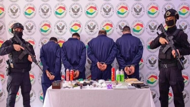 Erbil’de uyuşturucu operasyonu