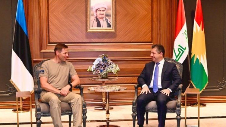 Başbakan Barzani Estonya Savunma Bakanı ile bir araya geldi