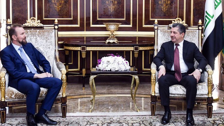 AB büyükelçisinden Mesrur Barzani’ye veda ziyareti