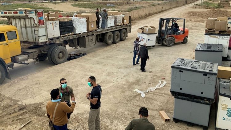 Uluslararası Koalisyon'dan Rojava'ya tıbbi malzeme yardımı