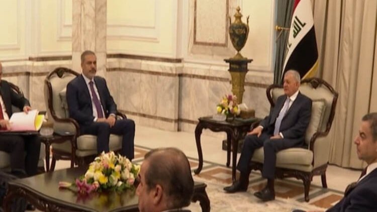 Irak Cumhurbaşkanı Reşid Hakan Fidan ile görüştü