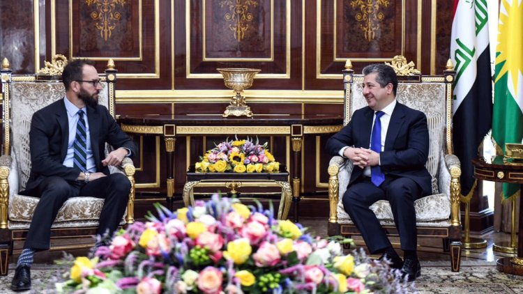 Başbakan Mesrur Barzani, ABD’nin yeni Erbil Başkonsolosu’nu kabul etti