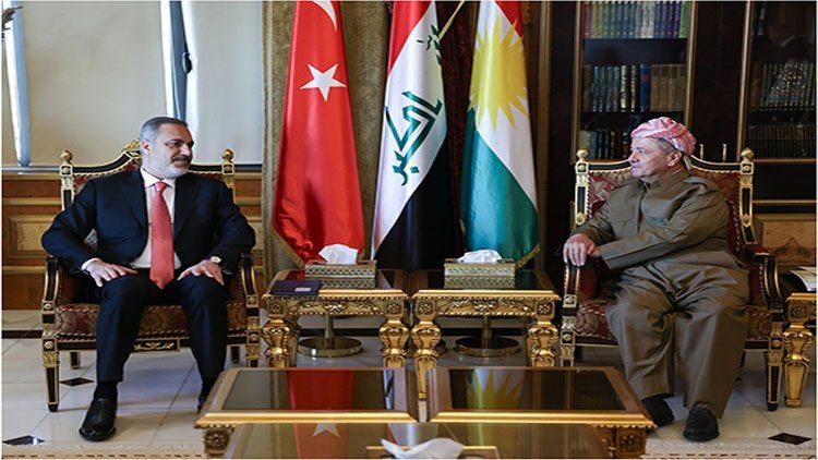 Başkan Barzani, Türkiye Dışişleri Bakanı Fidan’ı kabul etti