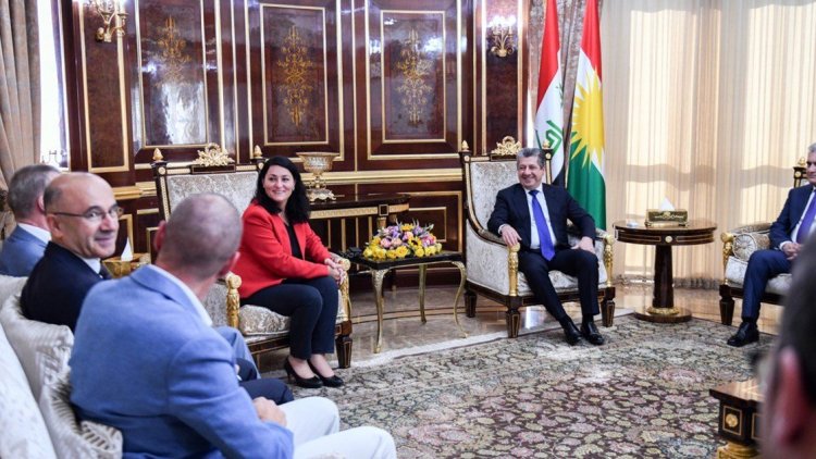 Başbakan Mesrur Barzani, Almanya heyetiyle bir araya geldi