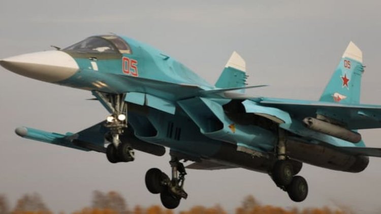 Rusya'da SU-34 savaş uçağı düştü