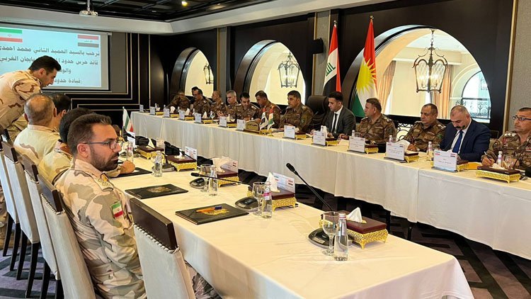Irak ve İran sınır muhafızları Erbil'de toplandı