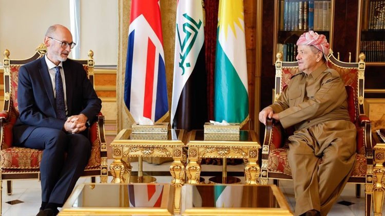 Başkan Mesud Barzani, İngiltere’nin Irak Büyükelçisi ile görüştü