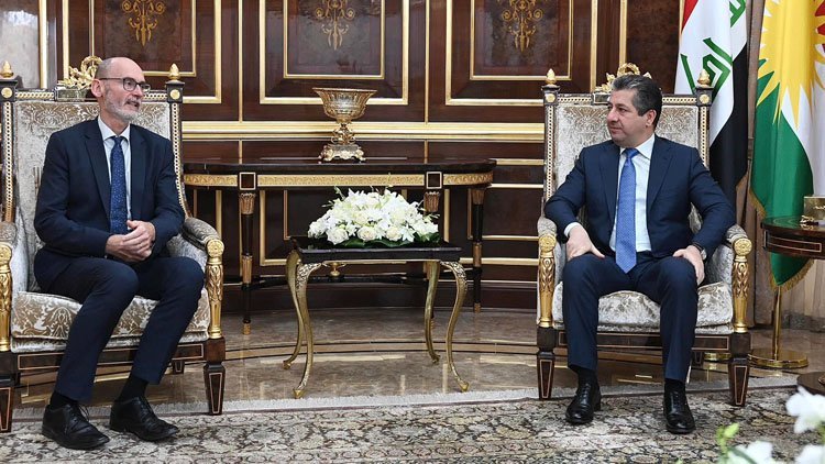 Mesrur Barzani, İngiltere’nin Irak Büyükelçisi ile bir araya geldi