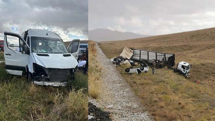 Van- Hakkari yolunda iki ayrı kaza: 12 yaralı