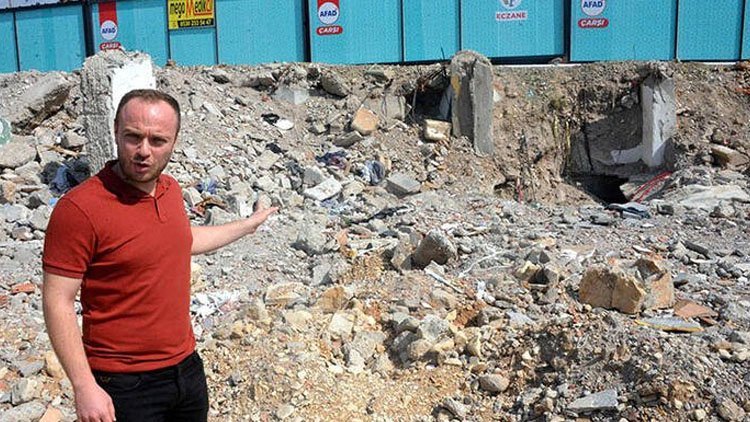 Depremde 2 milyon liralık altını bulunamadı