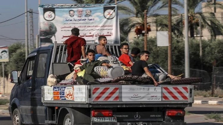 İsrail: Yarım milyon Filistinli, Gazze’nin güneyine geçti