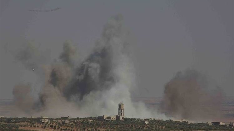 Afrin'in Şera ilçesine bombardıman