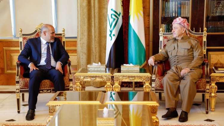 Başkan Barzani, Al-Ghad lideri Ahmed Asi el-Cerba ile bir araya geldi