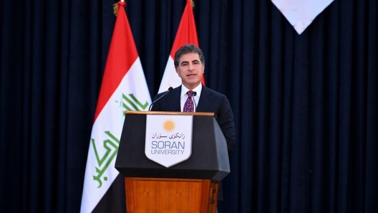 Neçirvan Barzani Soran Üniversitesi'nin mezuniyet töreninde konuştu