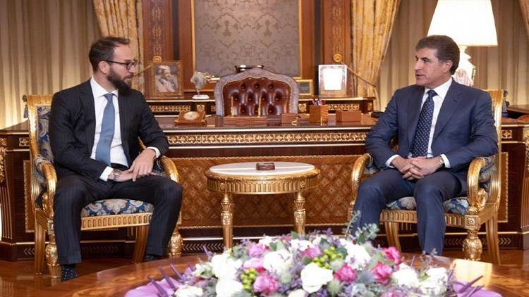 Neçirvan Barzani, ABD'nin Erbil Başkonsolosu Mark Straw ile görüştü
