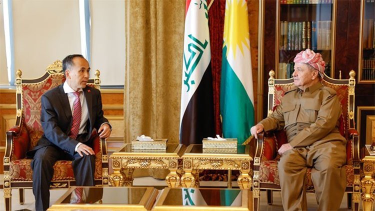 Başkan Barzani Çin’in Erbil Başkonsolosu ile görüştü