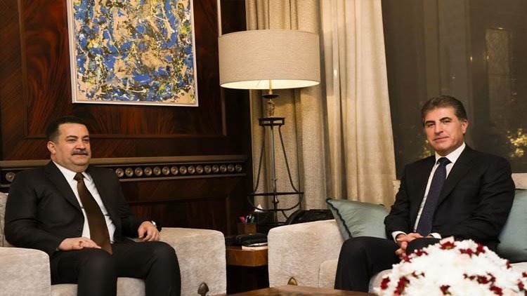 Neçirvan Barzani, Irak Başbakanı Sudani ile bir araya geldi