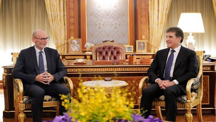 Neçirvan Barzani, İngiltere'nin Irak Büyükelçisi ile bir araya geldi