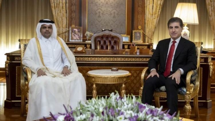 Neçirvan Barzani, Katar’ın Erbil Başkonsolosu Salih'i kabul etti