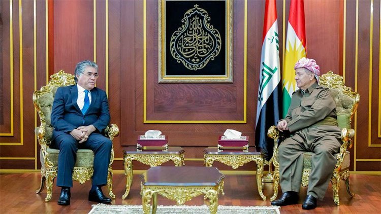 Başkan Mesud Barzani PWK heyetini kabul etti