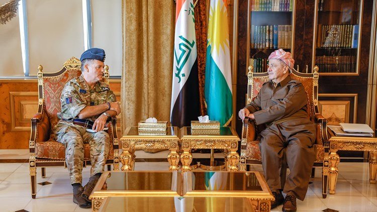 Başkan Barzani İngiliz askeri heyetiyle görüştü