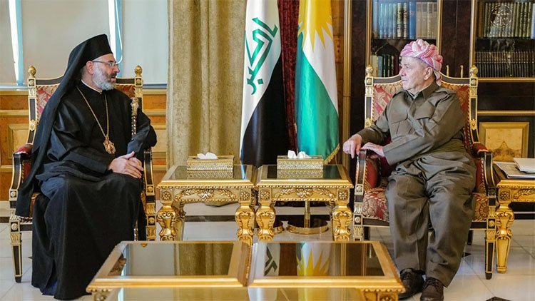 Başkan Mesud Barzani, Ghattas Hazim'i kabul etti
