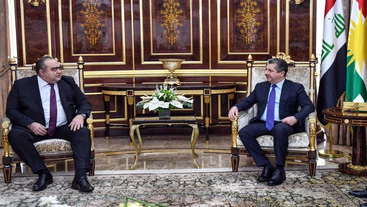Mesrur ​​Barzani, Romanya’nın Irak Büyükelçisi ile görüştü