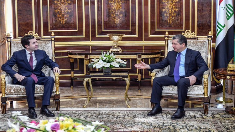 Mesrur ​​Barzani, Yunanistan’ın yeni Erbil Başkonsolosu ile görüştü