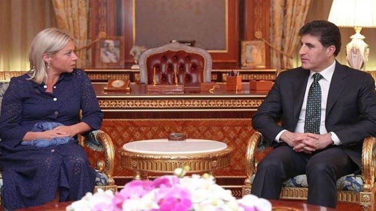 Neçirvan Barzani ile UNAMI Başkanı Plasschaert bir araya geldi