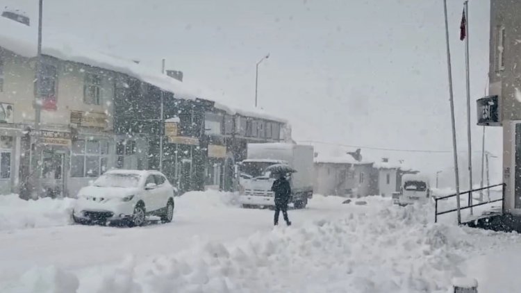 Dersim’de kar yağışı; 96 köy yolu kapalı