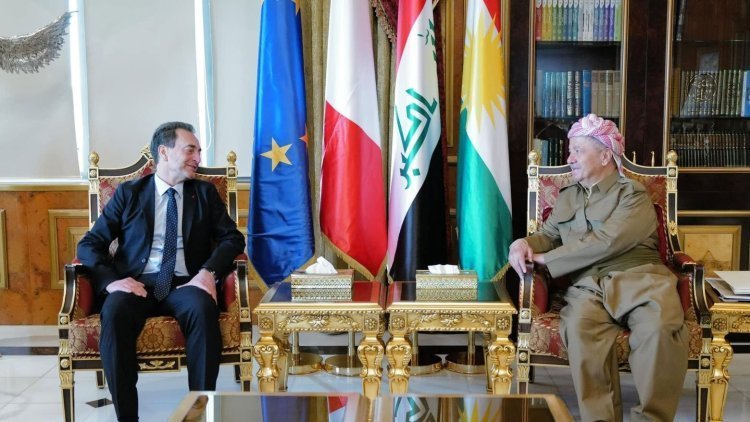 Başkan ​​Barzani, Fransa'nın Irak Büyükelçisi ile görüştü