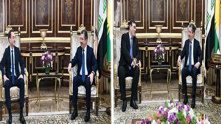 Mesrur Barzani, Fransa ve Avusturya'nın Irak Büyükelçileri ile görüştü