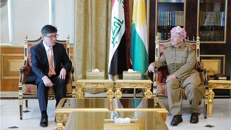 Başkan Mesud Barzani, Güney Kore’nin yeni Erbil Başkonsolosunu kabul etti