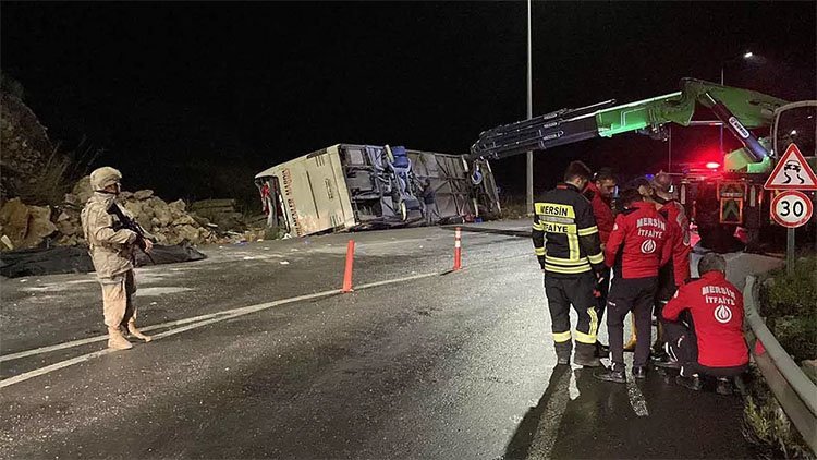 Mersin'de Otobüs Kazası: Çok sayıda ölü ve yaralı var