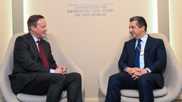 Başbakan Barzani İngiltere Dışişleri Bakanı Cameron ile bir araya geldi