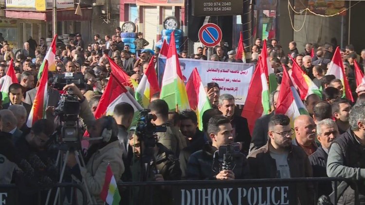 Duhok'ta İran protestosu