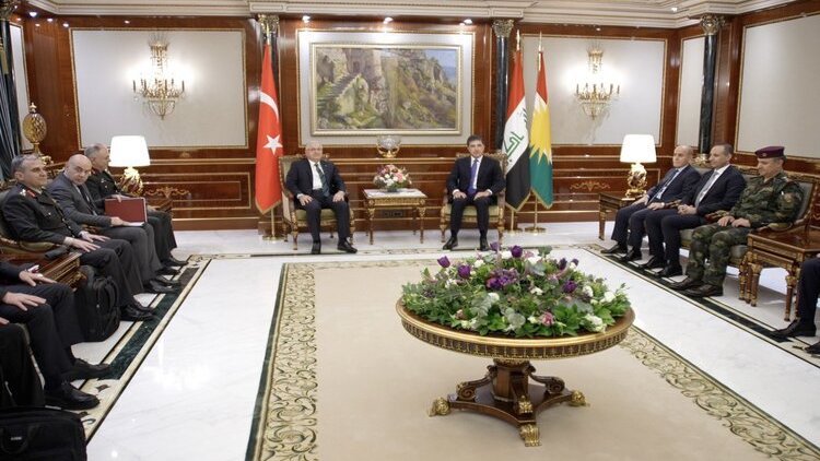 Neçirvan Barzani, Erbil'de Yaşar Güler'i kabul etti