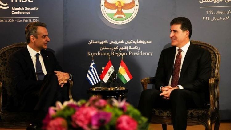 Münih Güvenlik Konferansı: Neçirvan Barzani, Yunanistan Başbakanı Miçotakis ile görüştü