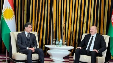 Başkan Neçirvan Barzani, Azerbaycan Cumhurbaşkanı Aliyev ile görüştü