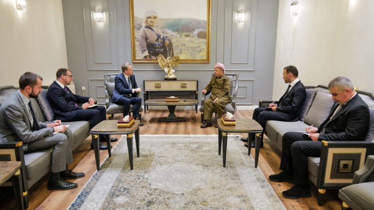 Başkan Barzani, Fransa'nın Irak Büyükelçisi ve beraberindeki heyetle görüştü