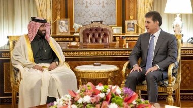 Neçirvan Barzani, Katar'ın yeni Bağdat Büyükelçisini kabul etti