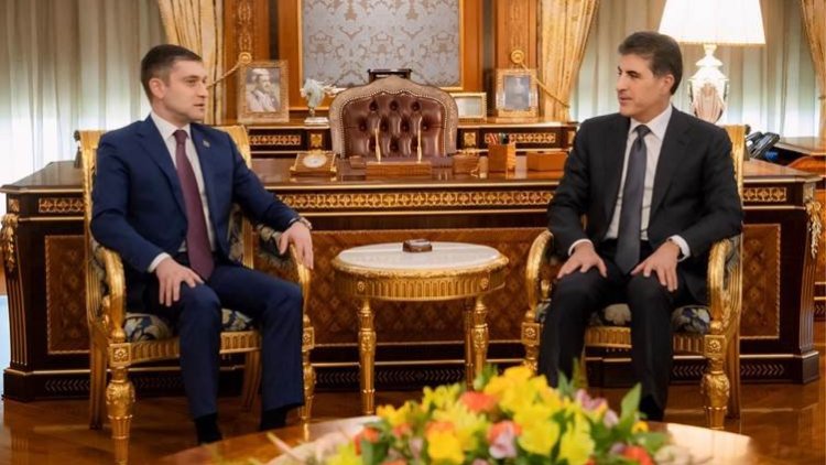 Neçirvan Barzani, Azerbaycan’ın Irak Büyükelçisi ile görüştü